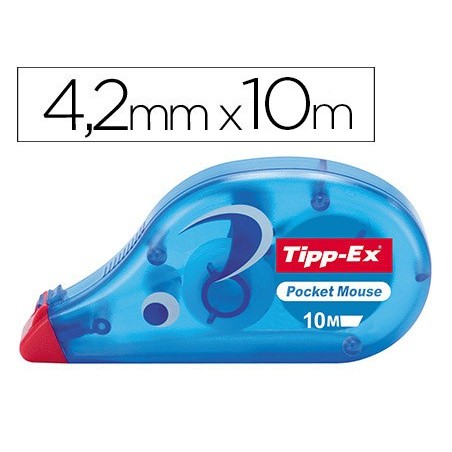 Corrector tipp-ex cinta pocket mouse 4,2 mm x 10 mt
