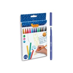 Rotulador jovi slim caja de 12 unidades colores surtidos