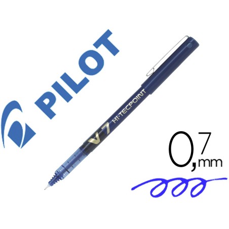 Rotulador pilot punta aguja v-7 azul 0.7 mm