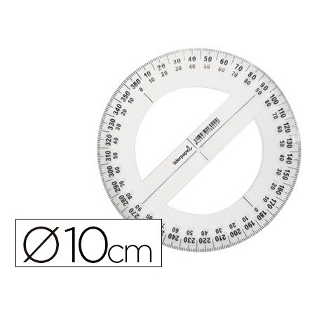 Circulo plastico liderpapel 10 cm
