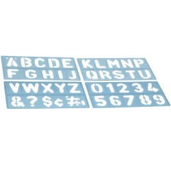 Plantilla liderpapel rotulacion 1800 letras y numeros 100 mm
