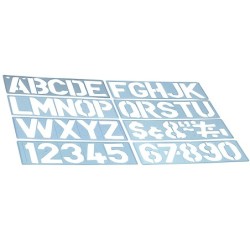 Plantilla liderpapel rotulacion 1700 letras y numeros 50 mm