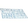 Plantilla liderpapel rotulacion 1700 letras y numeros 50 mm