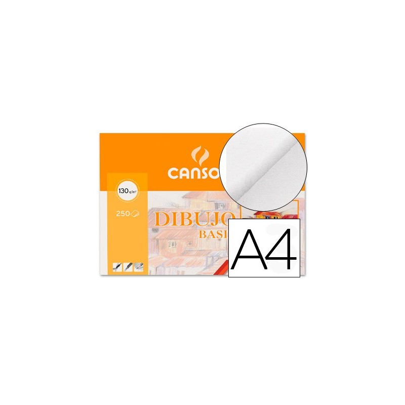 Papel dibujo basik 210x297 130 gr sin recuadro