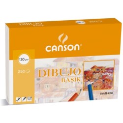 Papel dibujo basik 210x297 130 gr sin recuadro