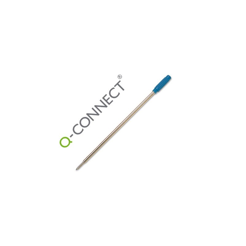 Recambio boligrafo q-connect tipo cross azul