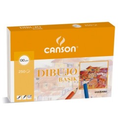 Papel dibujo basik 32.5x46 cm 130 gr sin recuadro