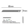 Repuesto cuter q-connect estrecho para modelos kf10631/kf00234/kf10940/kf10938/kf10934 cuchilla 9 mm blister 10 und