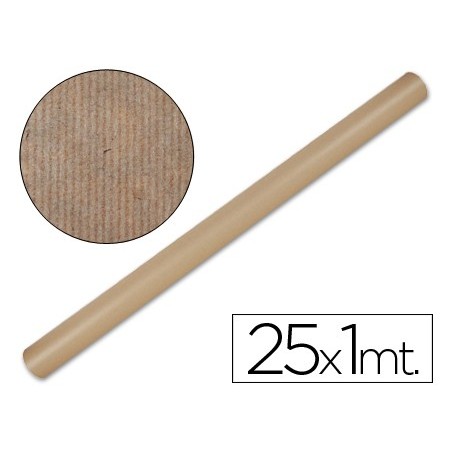 Papel kraft liderpapel marron rollo 25x1 mt