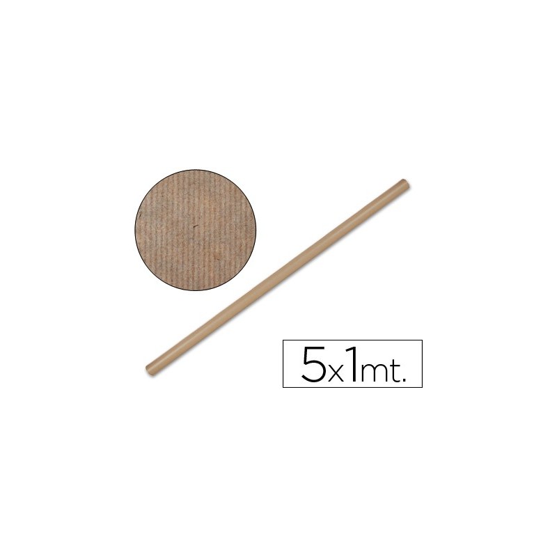 Papel kraft liderpapel marron rollo 5x1 mt