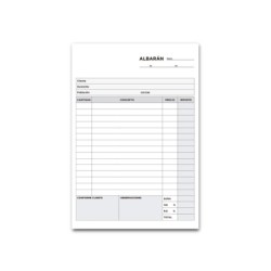 Talonario liderpapel albaran cuarto original y copia t215