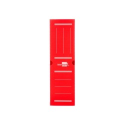 Caja archivo definitivo plastico liderpapel lomo 100 mm rojo 360x100x260 mm