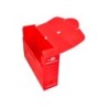Caja archivo definitivo plastico liderpapel lomo 100 mm rojo 360x100x260 mm