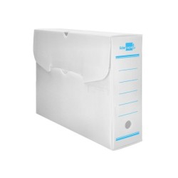 Caja archivo definitivo plastico liderpapel lomo 100 mm blanco 360x100x260 mm
