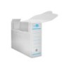 Caja archivo definitivo plastico liderpapel lomo 100 mm blanco 360x100x260 mm