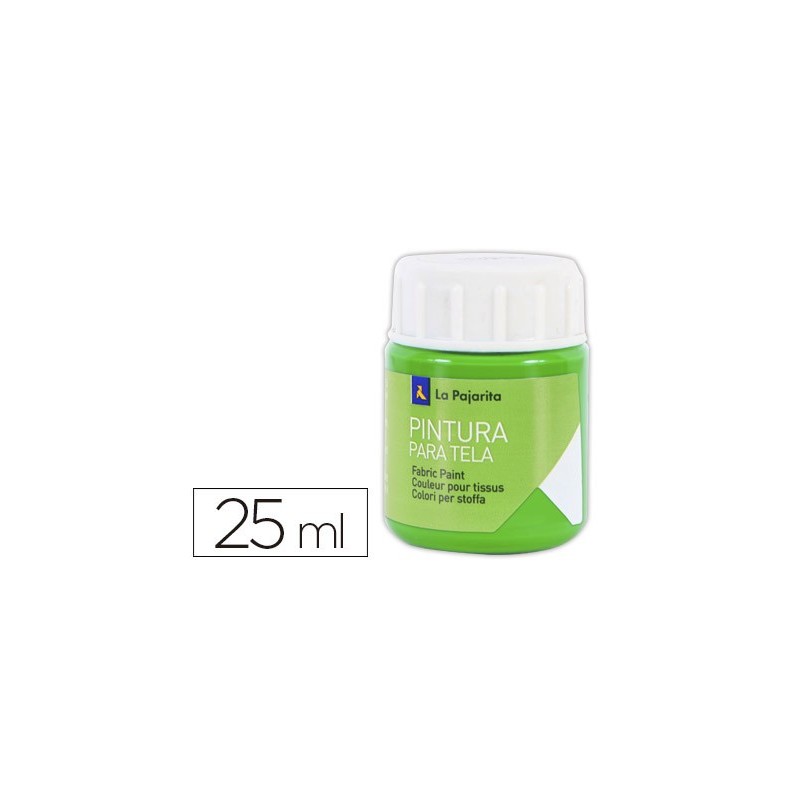 Pintura para tela la pajarita verde primavera 25 ml