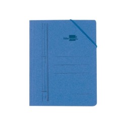Carpeta liderpapel gomas cuarto sencilla carton pintado azul