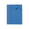 Carpeta liderpapel gomas cuarto sencilla carton pintado azul