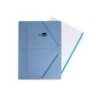 Carpeta liderpapel gomas folio sencilla carton pintado azul