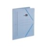 Carpeta liderpapel gomas folio sencilla carton pintado azul