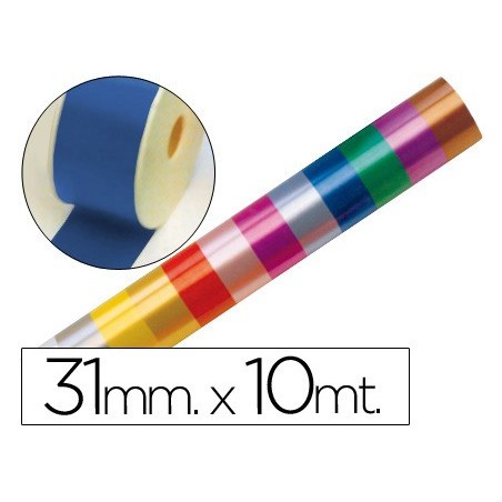 Cinta fantasia 10 mt x 31 mm azul