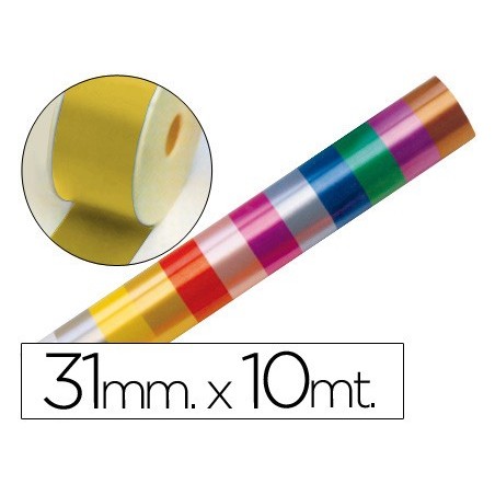 Cinta fantasia 10 mt x 31 mm oro