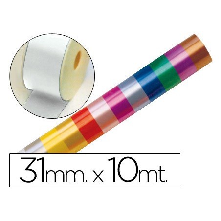 Cinta fantasia 10 mt x 31 mm blanco