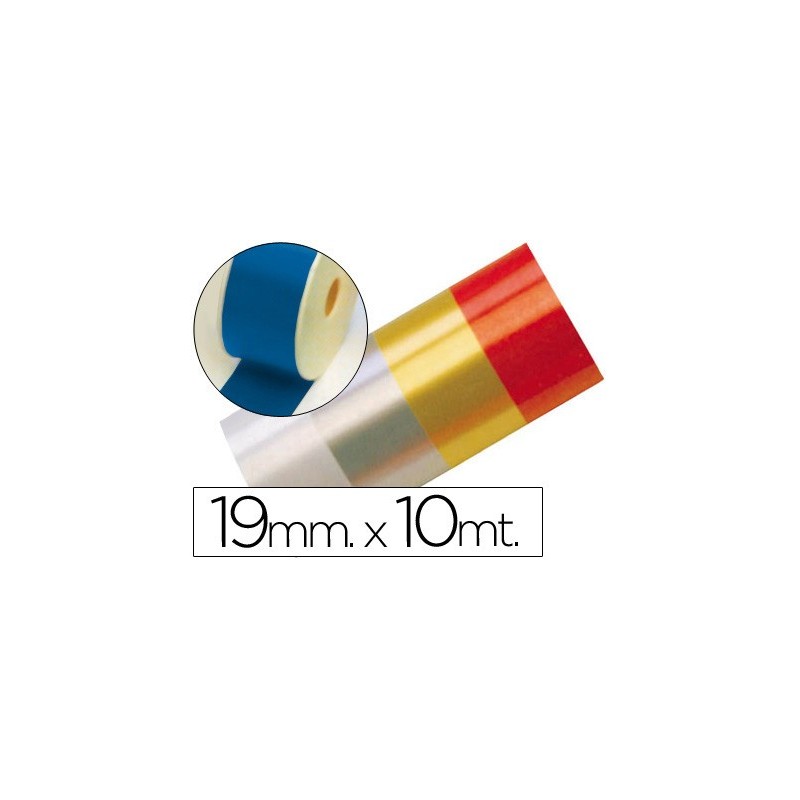 Cinta fantasia 10 mt x 19 mm azul