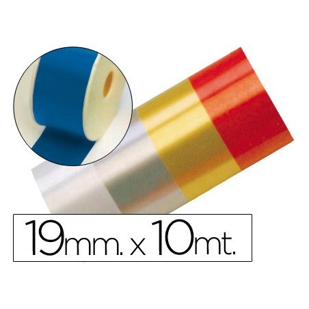 Cinta fantasia 10 mt x 19 mm azul
