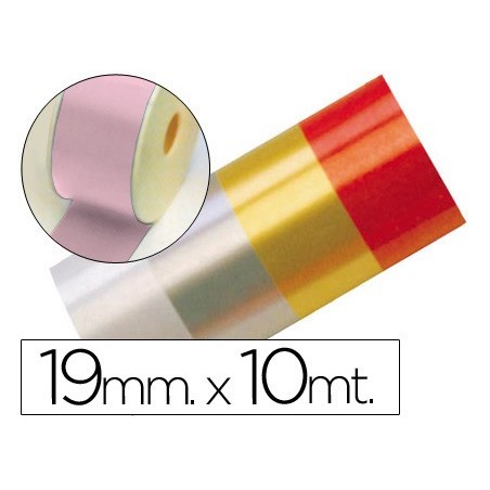 Cinta fantasia 10 mt x 19 mm rosa