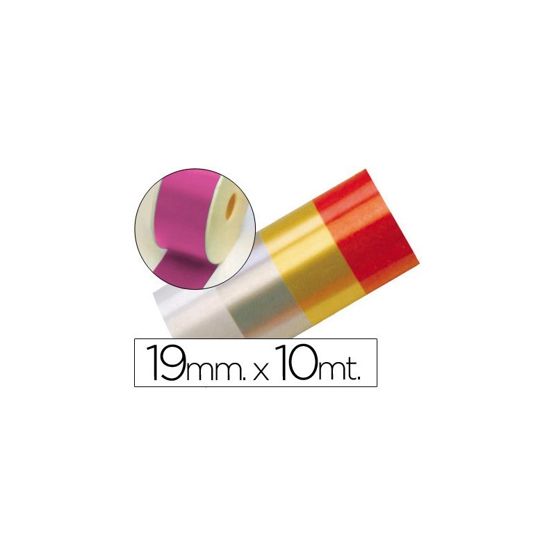Cinta fantasia 10 mt x 19 mm fucsia