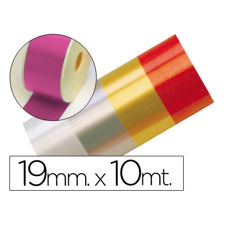 Cinta fantasia 10 mt x 19 mm fucsia