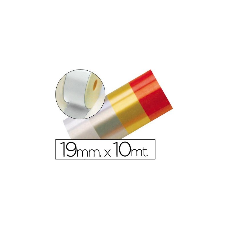 Cinta fantasia 10 mt x 19 mm blanco