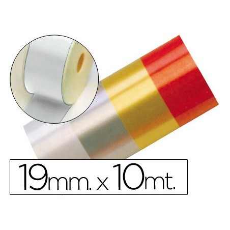 Cinta fantasia 10 mt x 19 mm blanco