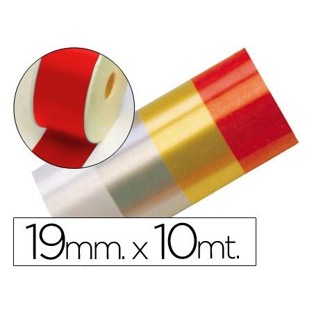 Cinta fantasia 10 mt x 19 mm rojo
