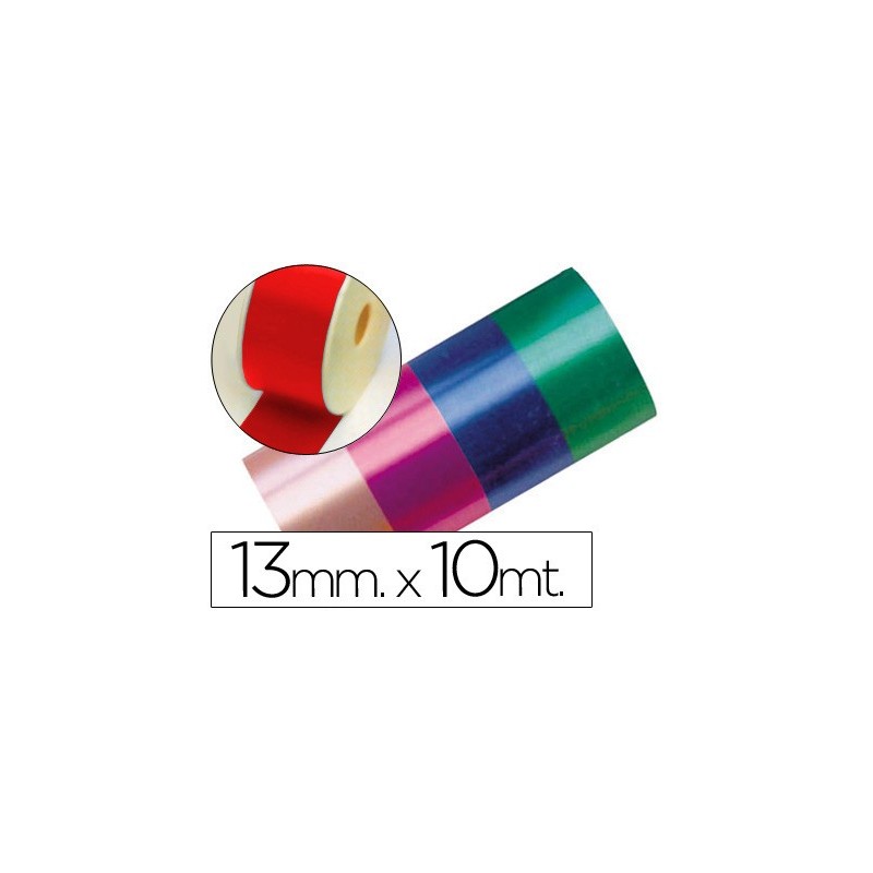 Cinta fantasia 10 mt x 13 mm rojo