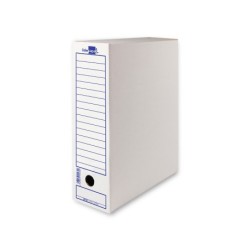 Caja archivo definitivo liderpapel 106 listados de ordenador carton reciclado 325g/m2 blanco 430x116x316 mm