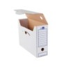 Caja archivo definitivo liderpapel 106 listados de ordenador carton reciclado 325g/m2 blanco 430x116x316 mm