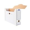 Caja archivo definitivo liderpapel 106 listados de ordenador carton reciclado 325g/m2 blanco 430x116x316 mm