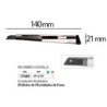 Cuter q-connect metalico estrecho con funda cuchilla 9 mm xd-46 con clip bolsa 1 unidad