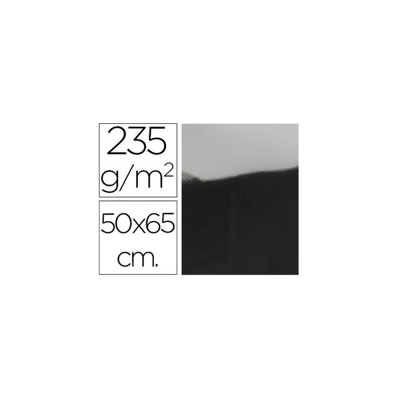 Cartulina liderpapel 50x65 cm 235g/m2 metalizada plata