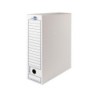 Caja archivo definitivo liderpapel 104 folio carton reciclado 325g/m2 lomo 100 mm blanco 365x100x251 mm