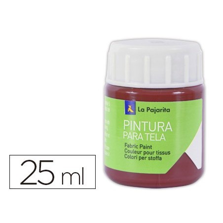 Pintura para tela la pajarita rojo ingles 25 ml