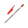 Boligrafo transparente q-connect rojo medio kf26041