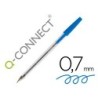 Boligrafo transparente q-connect azul medio kf26039