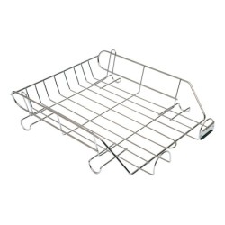 Bandeja sobremesa metalica q-connect cromada 370x275 mm