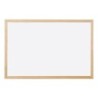 Pizarra blanca q-connect laminada marco de madera 150x100 cm