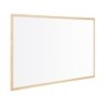 Pizarra blanca q-connect laminada marco de madera 150x100 cm
