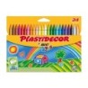 Lapices cera plastidecor caja de 24 colores surtidos