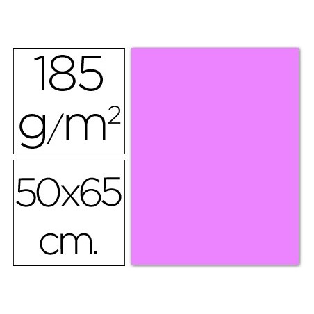 Cartulina guarro lila 50x65 cm 185 gr